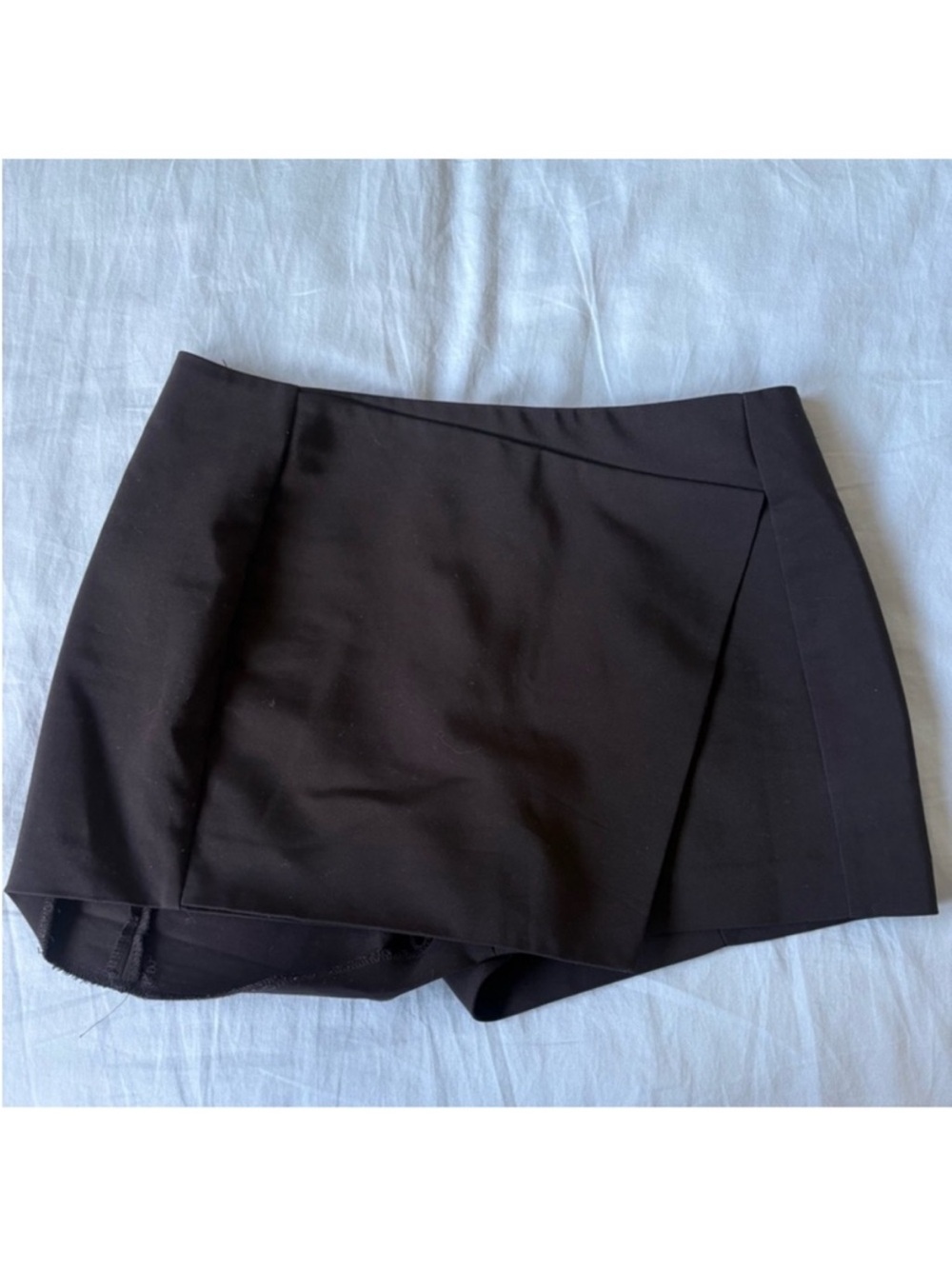 Black Women's Skort Shorts - Sleek Wrap Front
